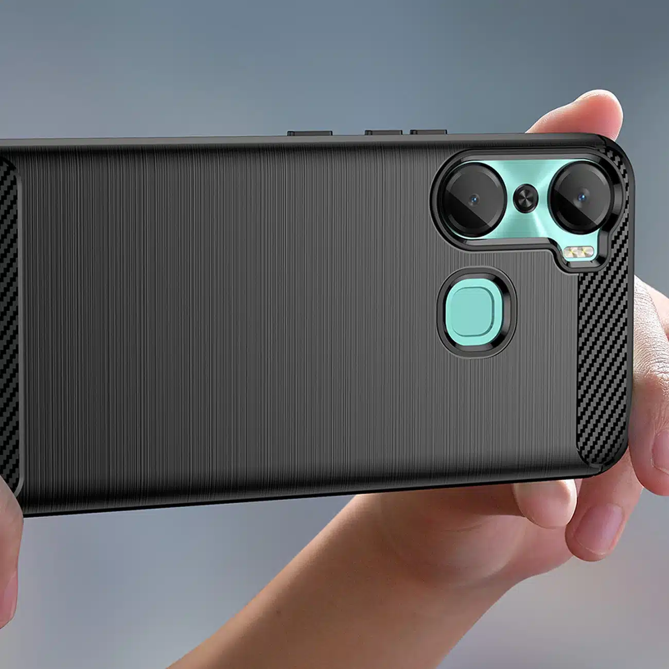 OEM Carbon Case - θήκη για Infinix Hot 12 Pro - Μαύρο - Image 5