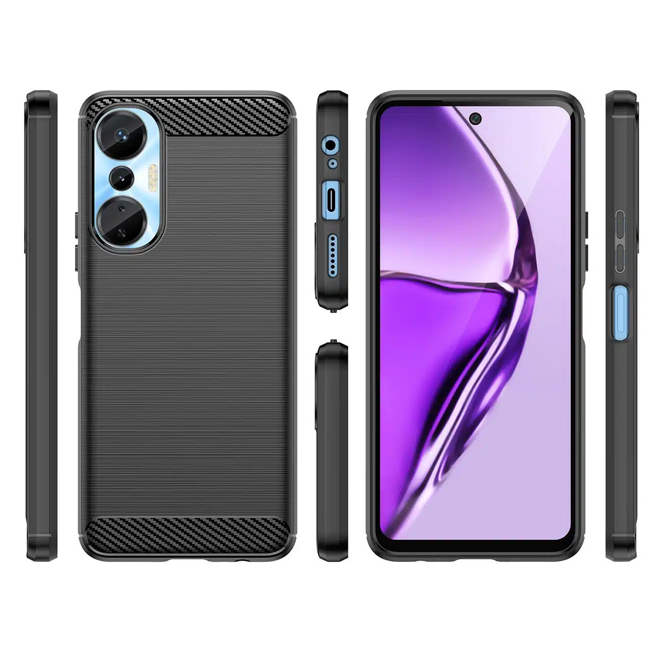 OEM Carbon Case - θήκη για Infinix Hot 20S - Μαύρο - Image 2