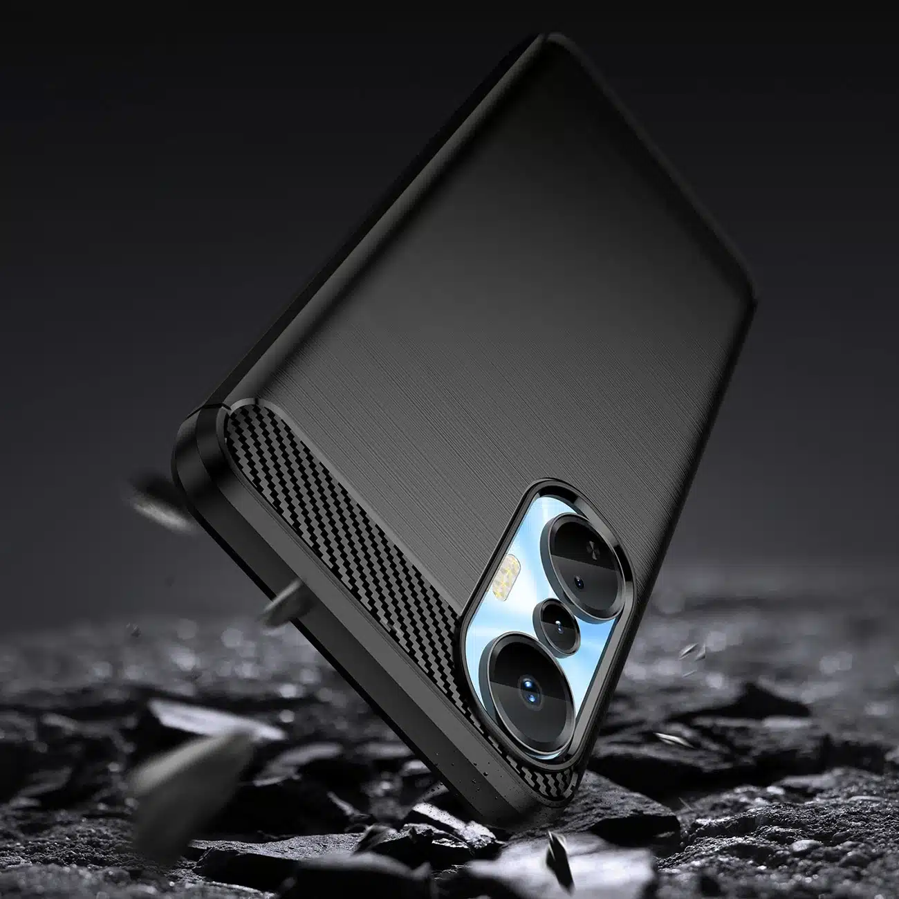 OEM Carbon Case - θήκη για Infinix Hot 20S - Μαύρο - Image 3