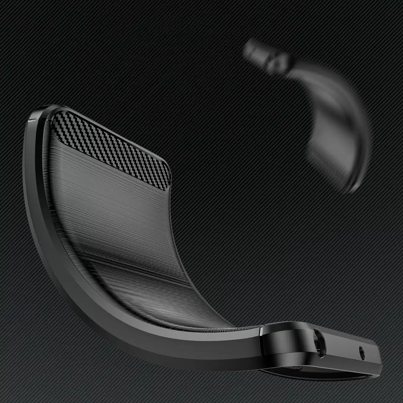 OEM Carbon Case - θήκη για Infinix Hot 20S - Μαύρο - Image 4