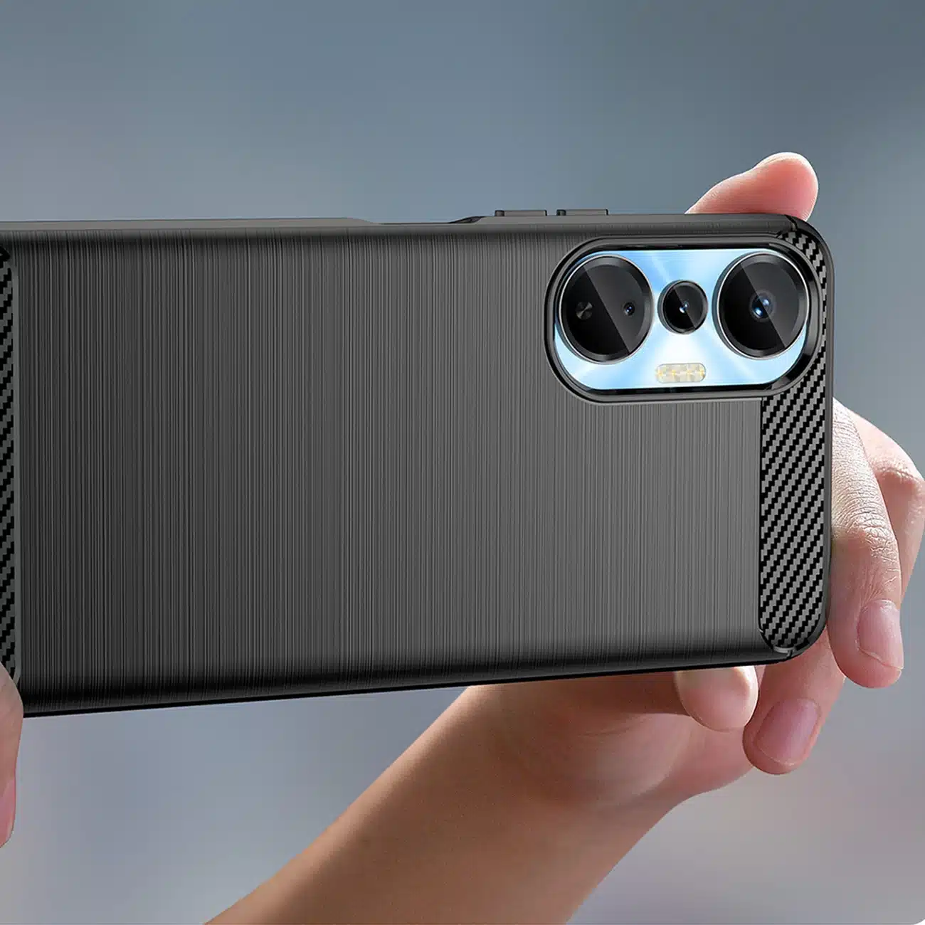 OEM Carbon Case - θήκη για Infinix Hot 20S - Μαύρο - Image 5