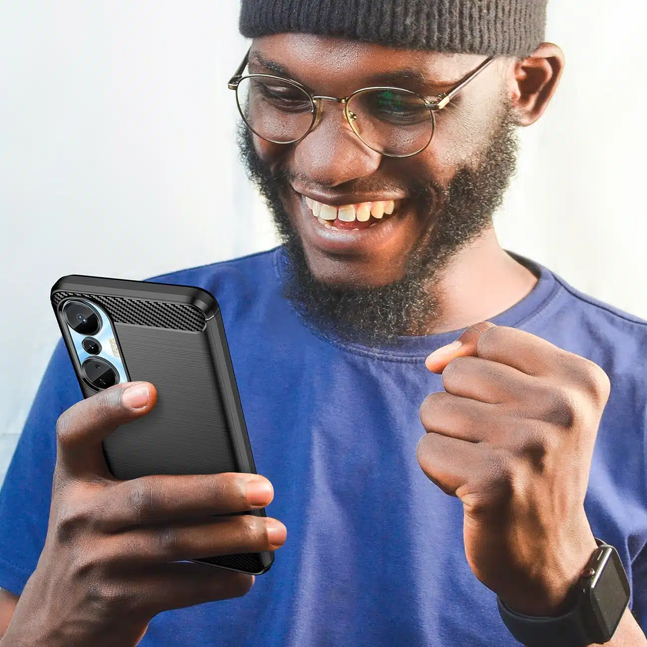 OEM Carbon Case - θήκη για Infinix Hot 20S - Μαύρο - Image 7