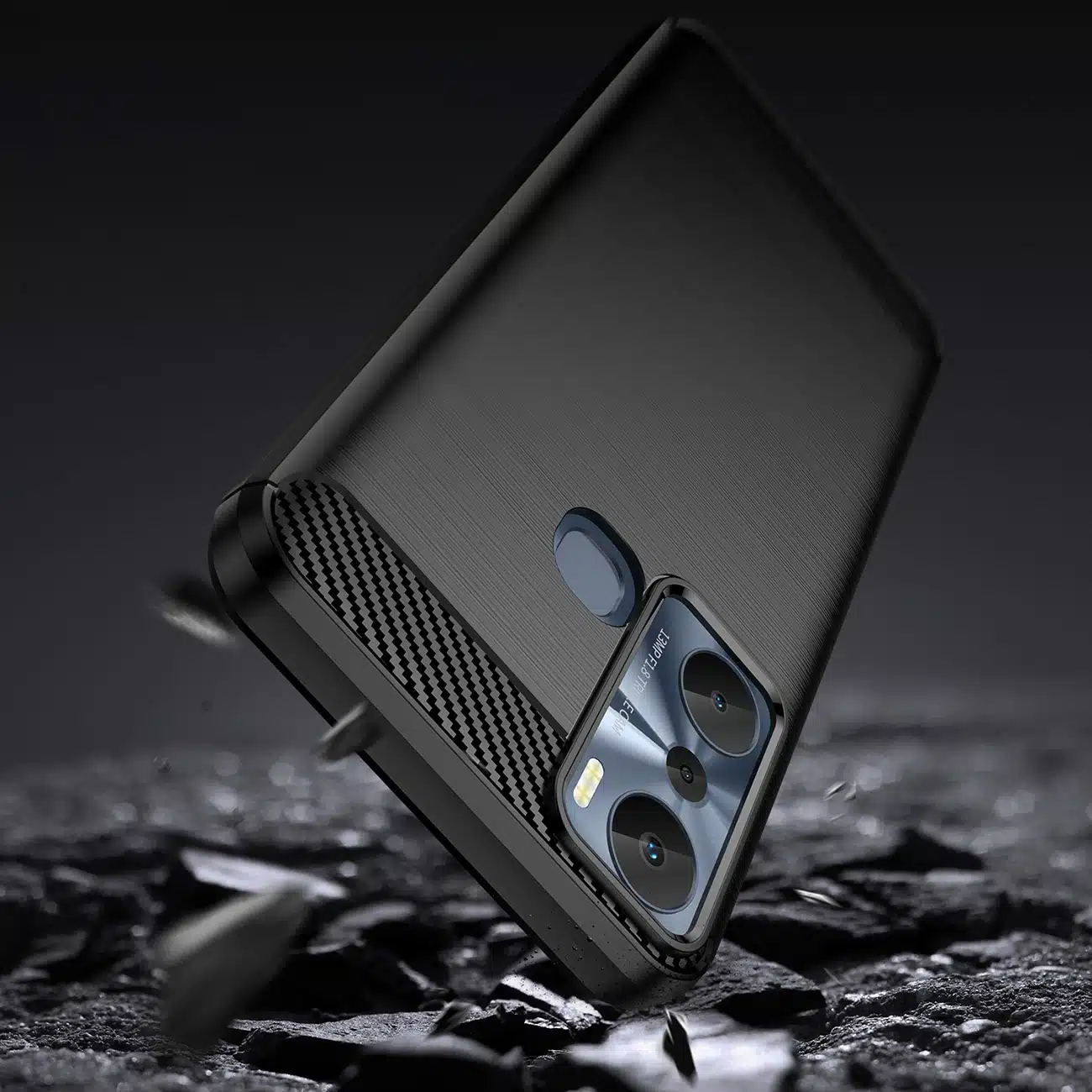 OEM Carbon Case - θήκη για Infinix Hot 20i - Μαύρο - Image 3