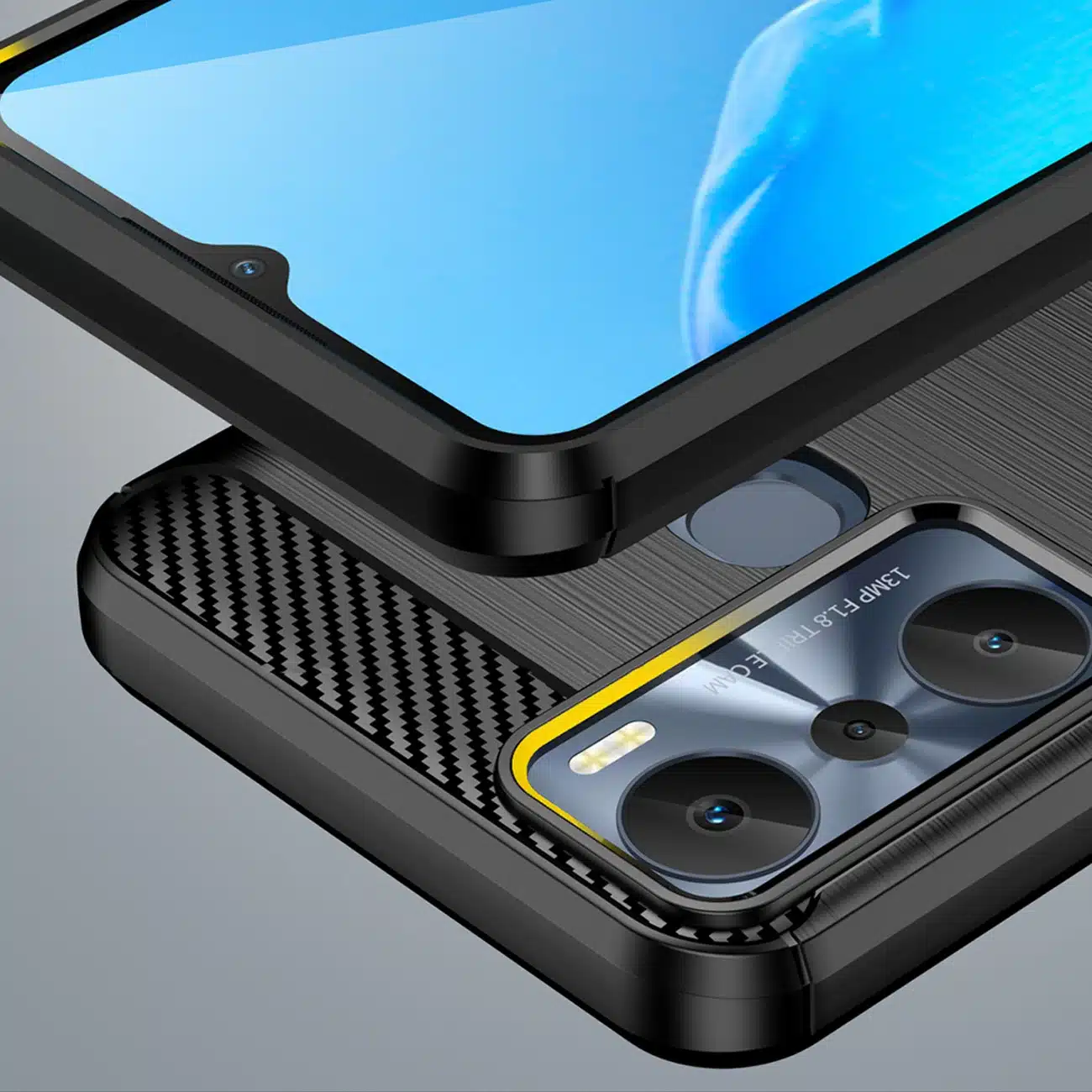 OEM Carbon Case - θήκη για Infinix Hot 20i - Μαύρο - Image 6