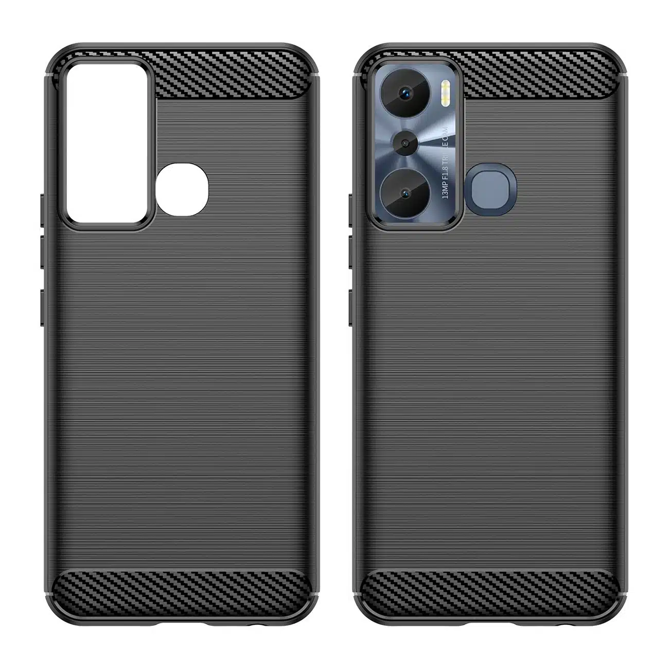 OEM Carbon Case - θήκη για Infinix Hot 20i - Μαύρο - Image 8