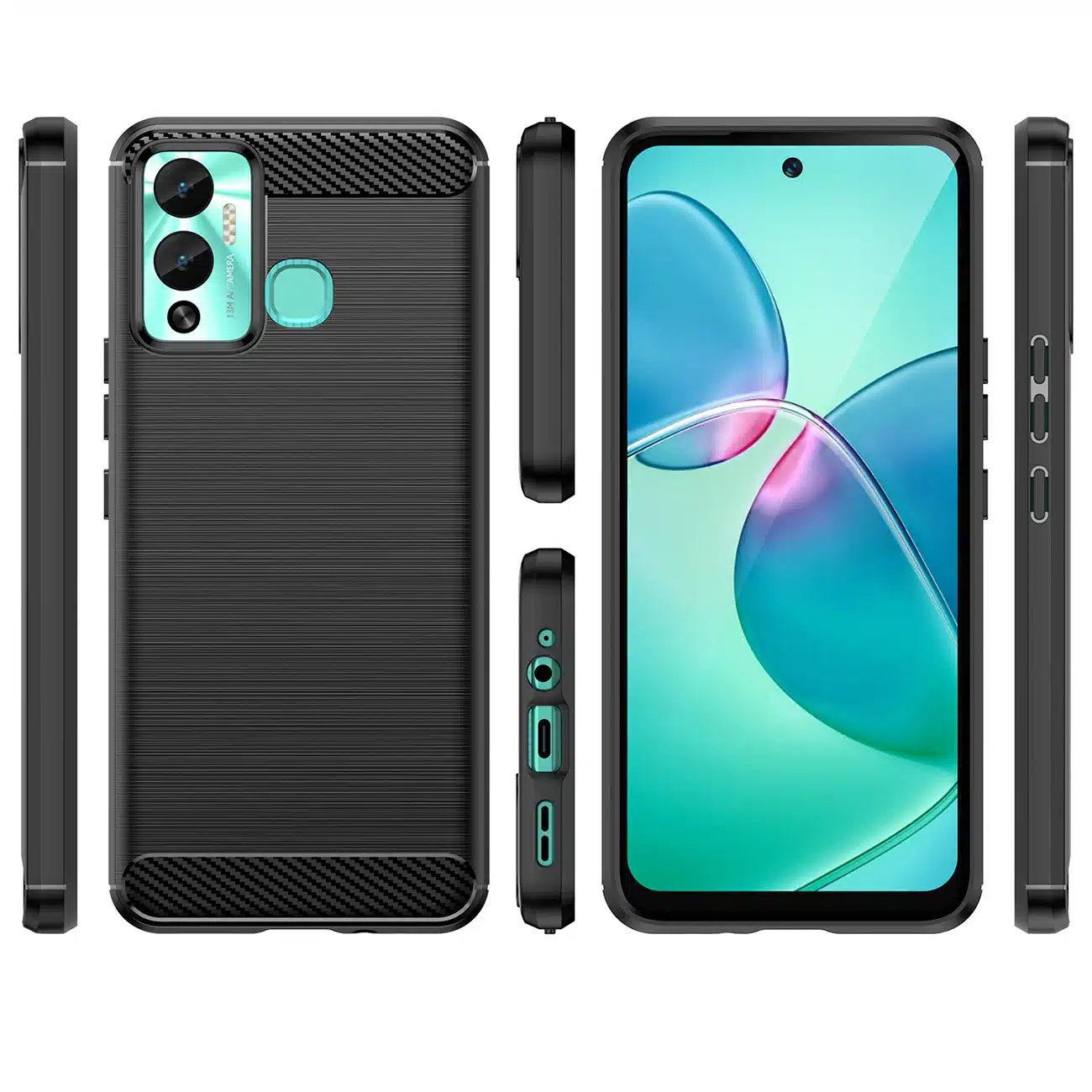 OEM Carbon Case - θήκη για Infinix Hot 12 Play NFC / - Μαύρο - Image 2
