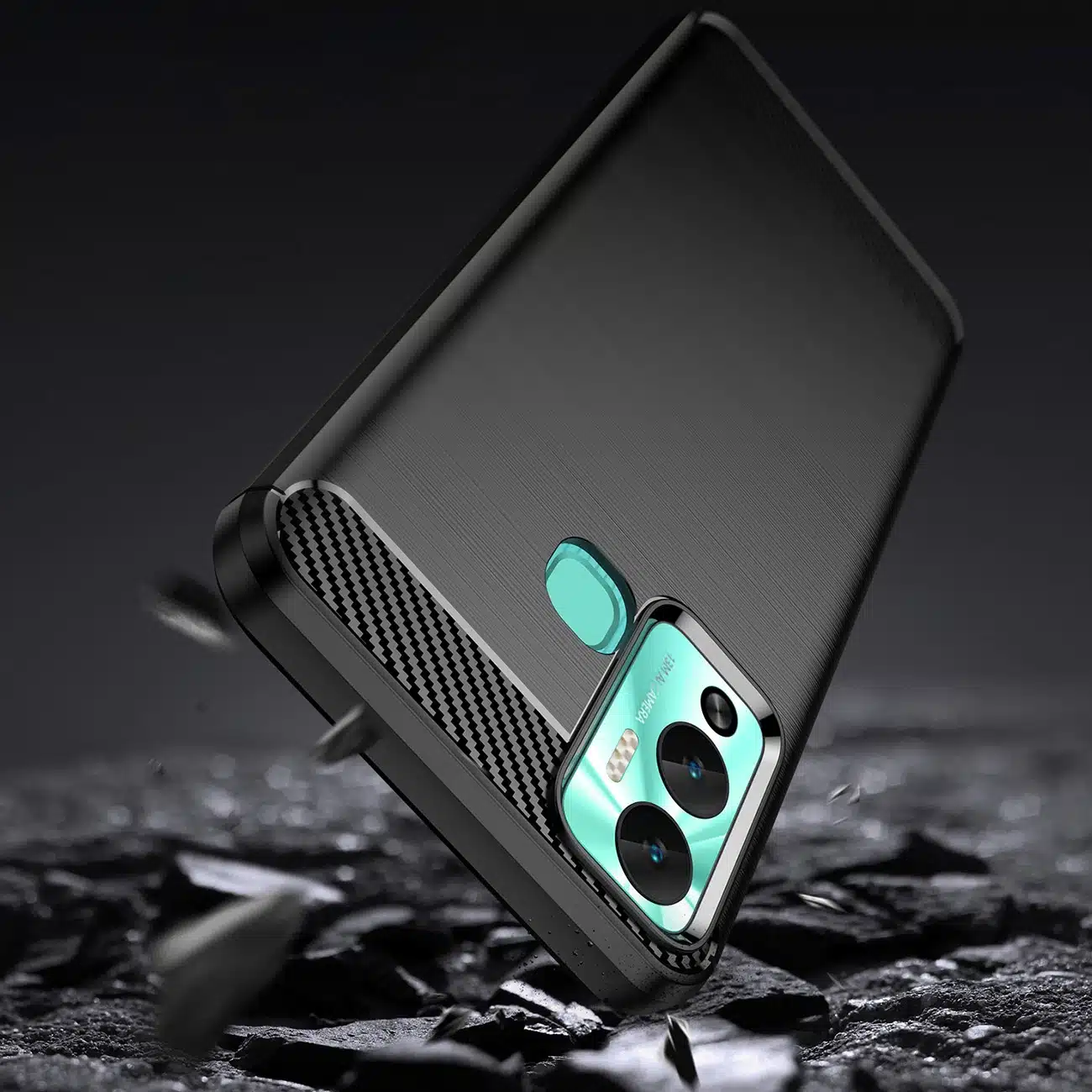 OEM Carbon Case - θήκη για Infinix Hot 12 Play NFC / - Μαύρο - Image 3