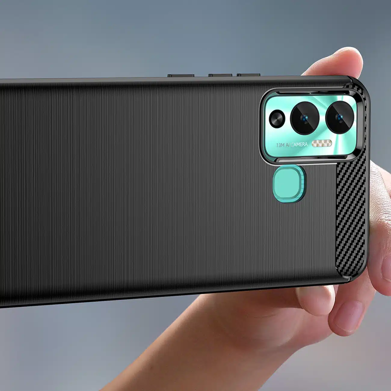 OEM Carbon Case - θήκη για Infinix Hot 12 Play NFC / - Μαύρο - Image 5