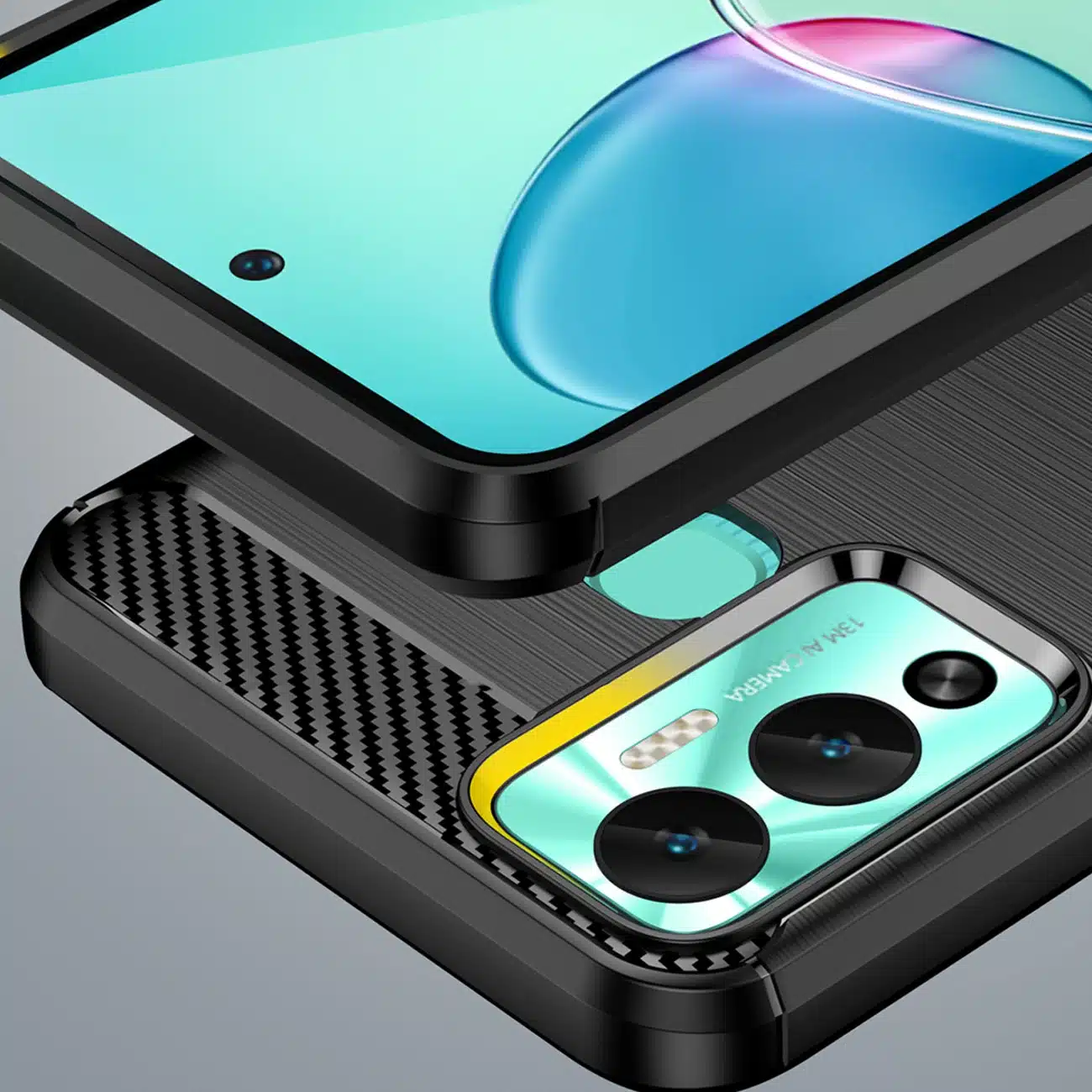 OEM Carbon Case - θήκη για Infinix Hot 12 Play NFC / - Μαύρο - Image 6