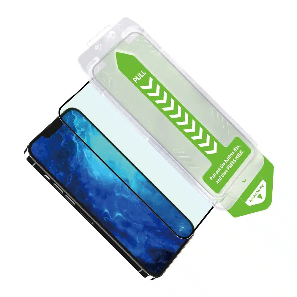 9H tempered glass with mounting frame for iPhone 15 Plus Wozinsky Premium Glass - Μαύρο - Image 3