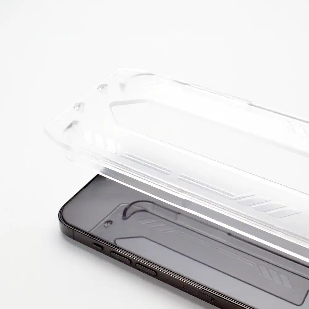 9H tempered glass with mounting frame for iPhone 15 Plus Wozinsky Premium Glass - Μαύρο - Image 8