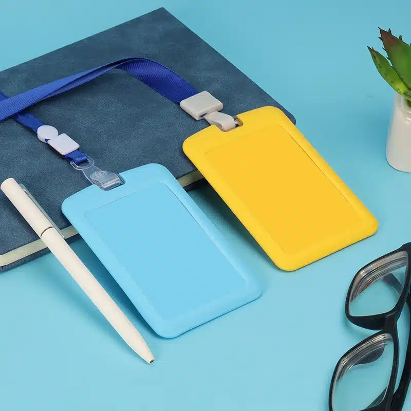 ID badge holder with lanyard - Γκρί - Image 6