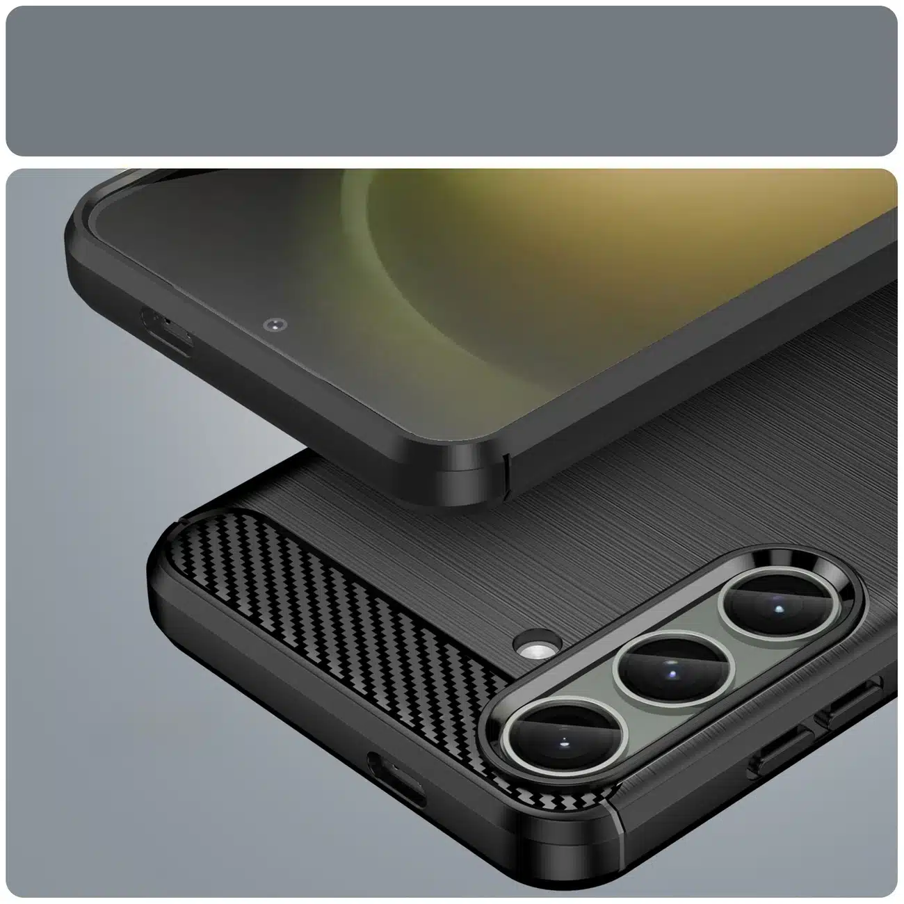 OEM Carbon Case - θήκη για Samsung Galaxy S24+ - Μαύρο - Image 12