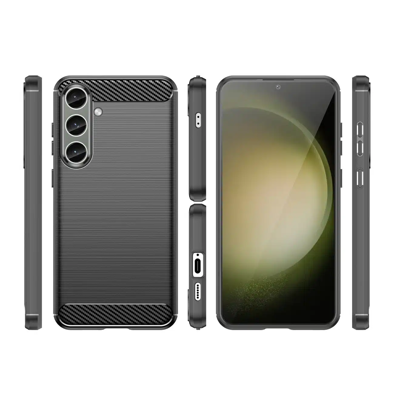 OEM Carbon Case - θήκη για Samsung Galaxy S24+ - Μαύρο - Image 8