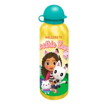 KiDS Licensing Μπουκάλι Gabby's Dollhouse 500ml (Κίτρινο/Πετρόλ)