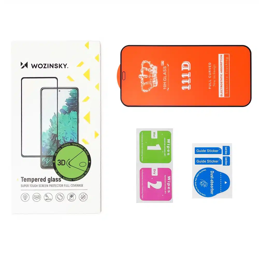Wozinsky super tough full glue tempered glass full screen with frame case friendly Apple iphone xr / iphone 11 Μαύρο - Image 5