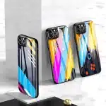 Color Glass Case Ανθεκτική Θήκη με Επικαλυμμένο Γυαλί Πίσω και κάλυμμα κάμερας για iPhone 11 Pro Max σχέδιο 2 - Image 9