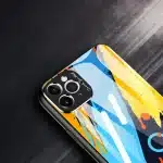 Color Glass Case Ανθεκτική Θήκη με Επικαλυμμένο Γυαλί Πίσω και κάλυμμα κάμερας για iPhone 11 Pro Max σχέδιο 2 - Image 3
