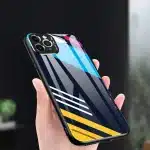 Color Glass Case Ανθεκτική Θήκη με Επικαλυμμένο Γυαλί Πίσω και κάλυμμα κάμερας για iPhone 11 Pro Max σχέδιο 2 - Image 4