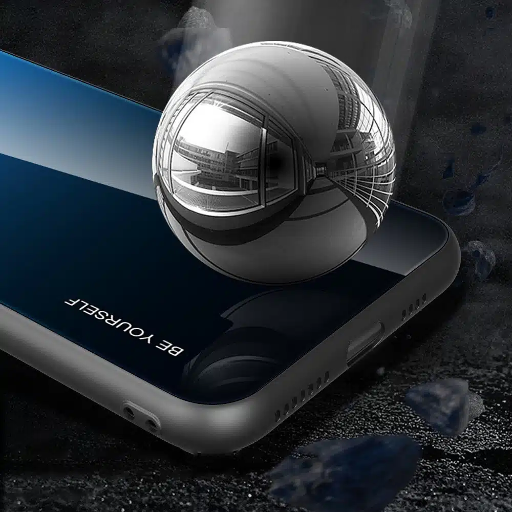 OEM Gradient Glass - θήκη για Apple iPhone 12 mini - Μαύρο - Image 8