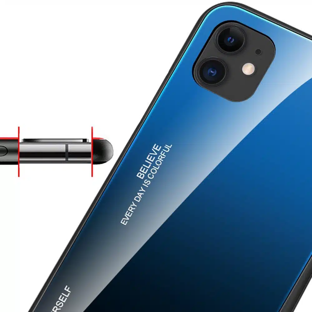 OEM Gradient Glass - θήκη για Apple iPhone 12 mini - Μαύρο - Image 9