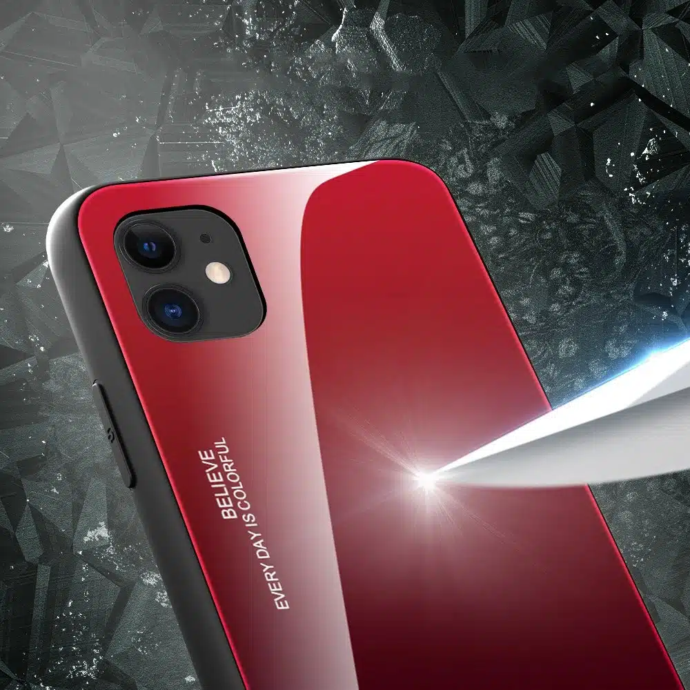 OEM Gradient Glass - θήκη για Apple iPhone 12 mini - Μαύρο - Image 2