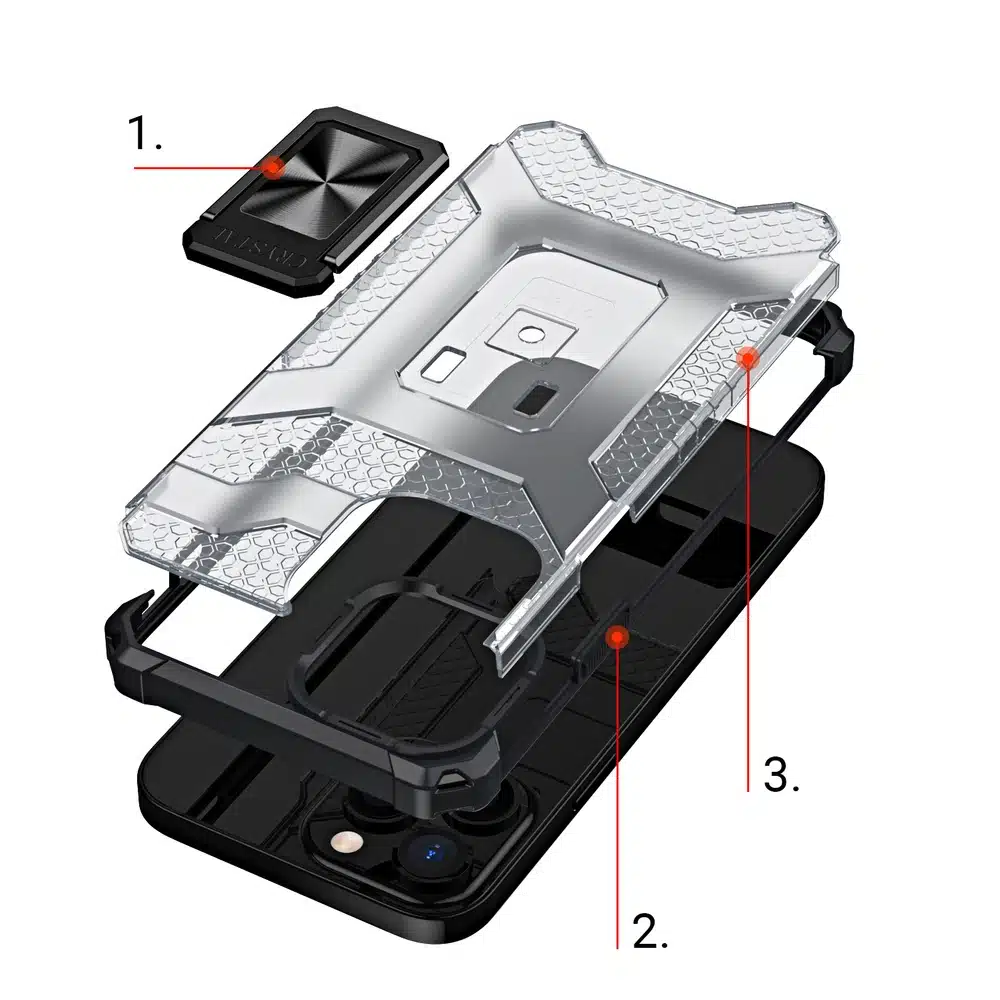 OEM Crystal Ring Case - θήκη για Apple iPhone 11 Pro - Κόκκινο - Image 7