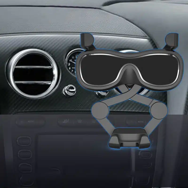 Gravity smartphone car holder for air vent with air freshener Μαύρο (YC06) - Image 2