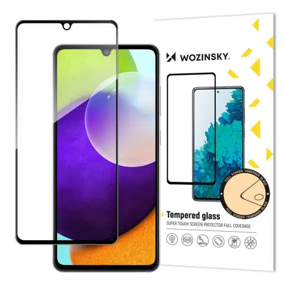 Wozinsky Super Tough Full Glue Tempered Glass Full Screen With Frame Case Friendly Samsung Galaxy A33 5G Μαύρο