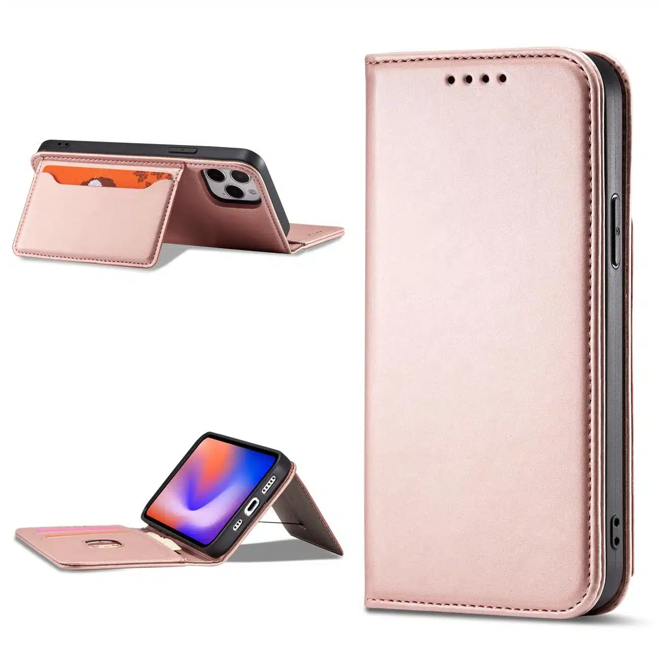 OEM Magnet Card - θήκη για Apple iPhone 12 Pro Max - Ροζ - Image 12