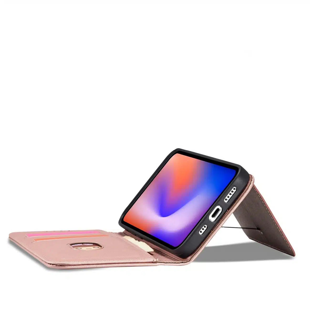 OEM Magnet Card - θήκη για Apple iPhone 12 Pro Max - Ροζ - Image 8