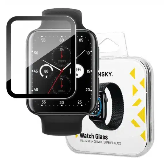 Wozinsky Watch Glass hybrid glass for Oppo Watch 2 42 mm Μαύρο