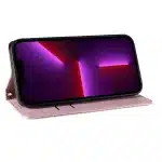 Magnet Strap Case iPhone 14 Case Flip Wallet Mini Lanyard Stand Ροζ - Image 10