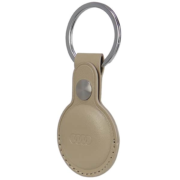 Audi Θήκη Synthetic Leather AirTag μπεζ AU-ATKR-Q3/D1-BG - Image 2