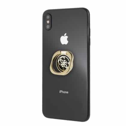 Guess Ring stand GURSEQGBK złoto-μαύρο /gold & black 4G