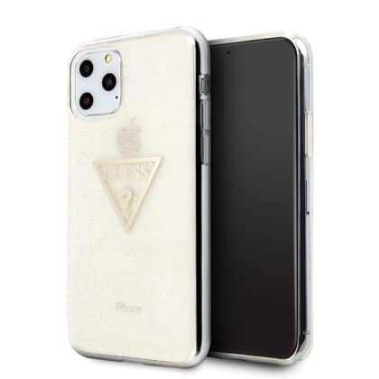 Guess Glitter Triangle - θήκη για Apple iPhone 11 Pro - Χρυσό