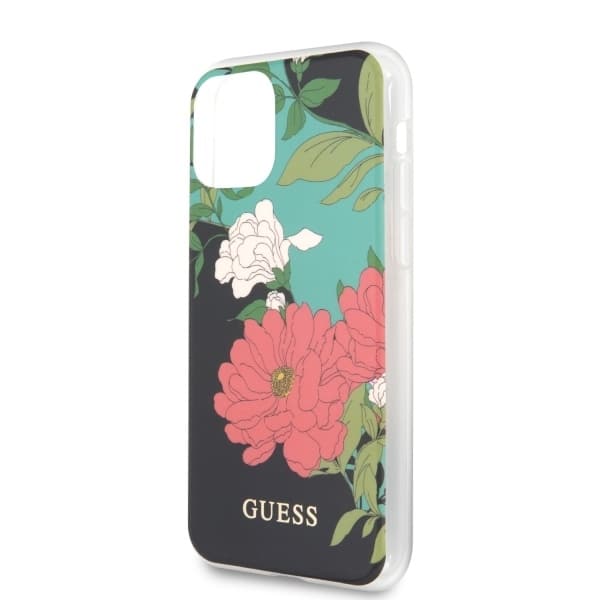 Guess Flower Collection - θήκη για Apple iPhone 11 Pro Max - Μαύρο - Image 5
