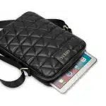 Guess Τσάντα Tablet GUTB10QLBK 10" μαύρη Quilted - Image 4