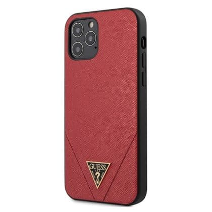 Guess Saffiano - θήκη για Apple iPhone 12 Pro Max - Κόκκινο