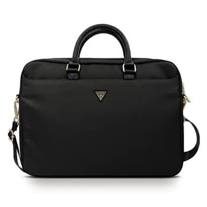 Guess Τσάντα GUCB15NTMLBK 16" μαύρο /black Nylon Triangle Logo