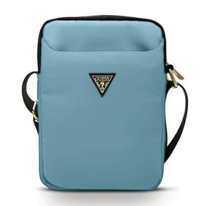 Guess Τσάντα GUTB10NTMLLB 10" Μπλε /blue Nylon Triangle Logo