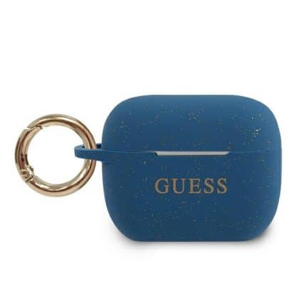 Guess GUACAPSILGLBL AirPods Pro cover Μπλε/blue Silicone Glitter