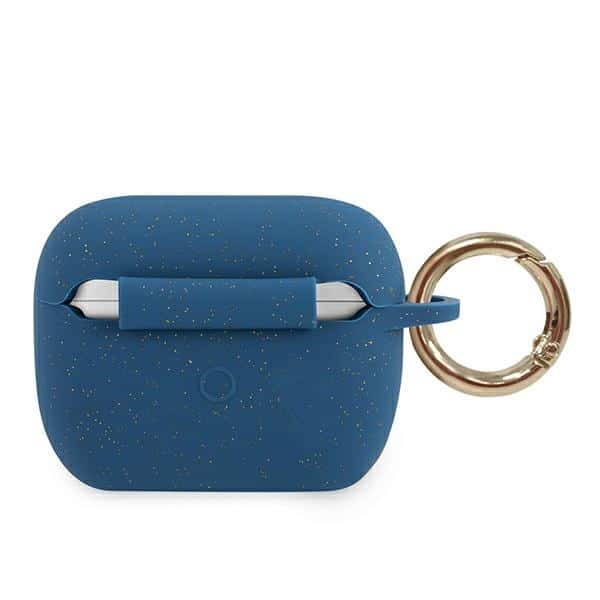 Guess GUACAPSILGLBL AirPods Pro cover Μπλε/blue Silicone Glitter - Image 2