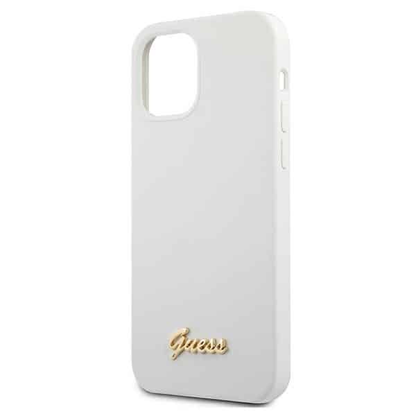 Guess Metal Logo Script - θήκη για Apple iPhone 12 mini - Λευκό - Image 6