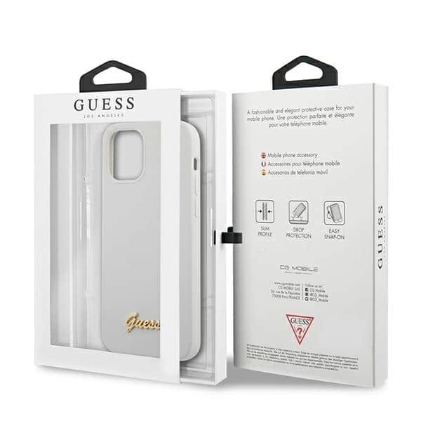 Guess Metal Logo Script - θήκη για Apple iPhone 12 mini - Λευκό - Image 8