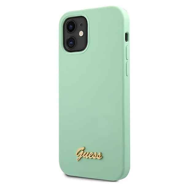 Guess Metal Logo Script - θήκη για Apple iPhone 12 mini - Πράσινο - Image 2