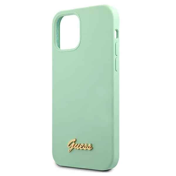 Guess Metal Logo Script - θήκη για Apple iPhone 12 mini - Πράσινο - Image 6