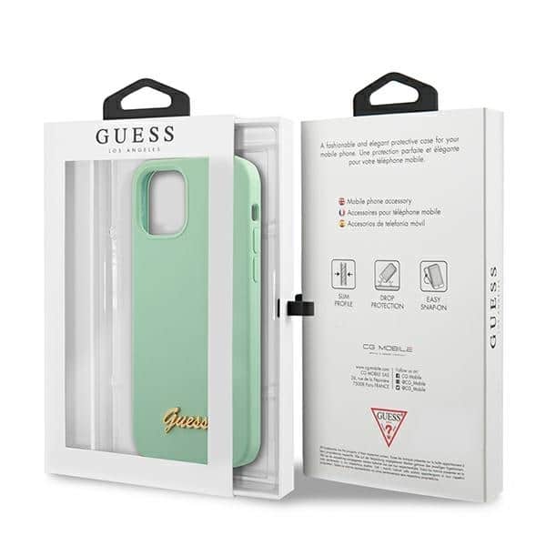 Guess Metal Logo Script - θήκη για Apple iPhone 12 mini - Πράσινο - Image 8