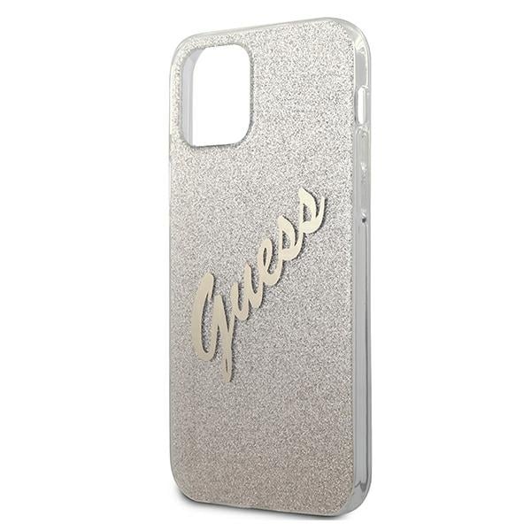 Guess Glitter Gradient Script - θήκη για Apple iPhone 12 mini - Χρυσό - Image 6
