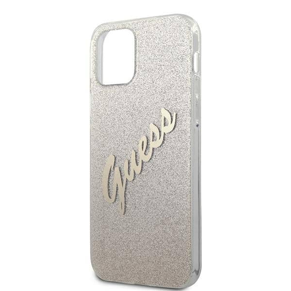 Guess Glitter Gradient Script - θήκη για Apple iPhone 12/12 Pro 6,1 - Χρυσό - Image 6